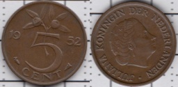 5 центов 1952