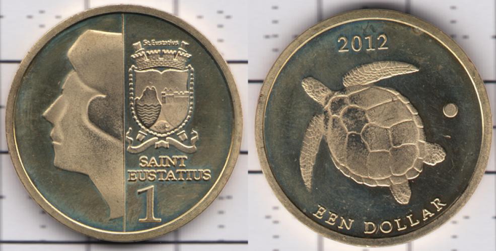 Нидерланды 1 доллар ББ 2012г.