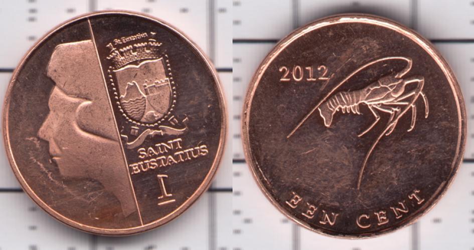 Нидерланды 1 цент ББ 2012г.