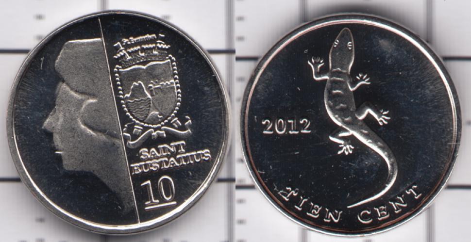 Нидерланды 10 центов ББ 2012г.