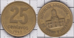 25 центаво 1992
