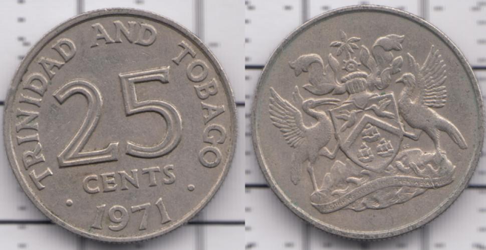 Тринидад и Тобаго 20 центов ББ 1971г.