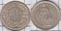 2 франка 1957
