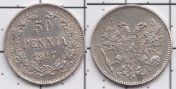 50 пенни 1917