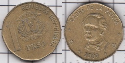 1 песо 2002