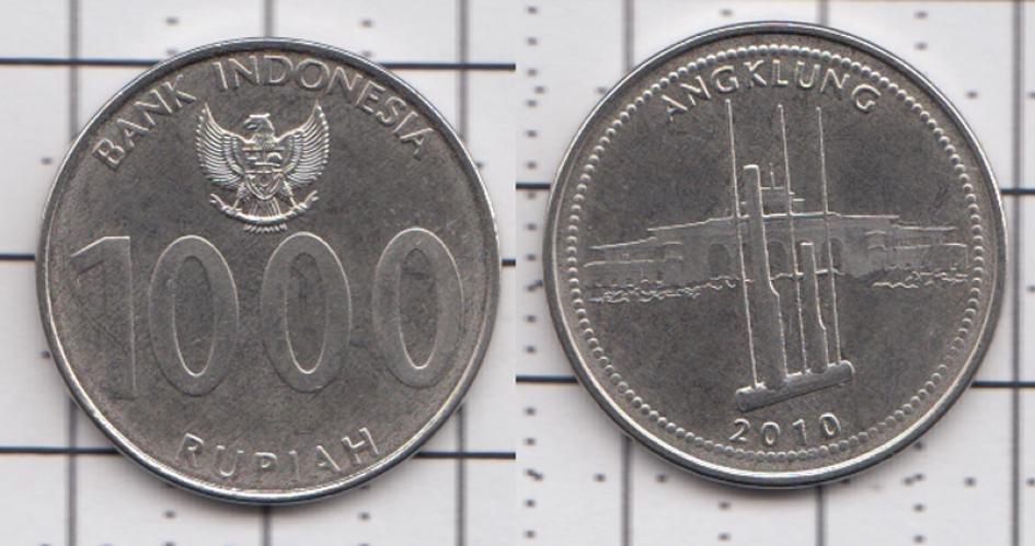 Индонезия 1000 рупий  2010г.