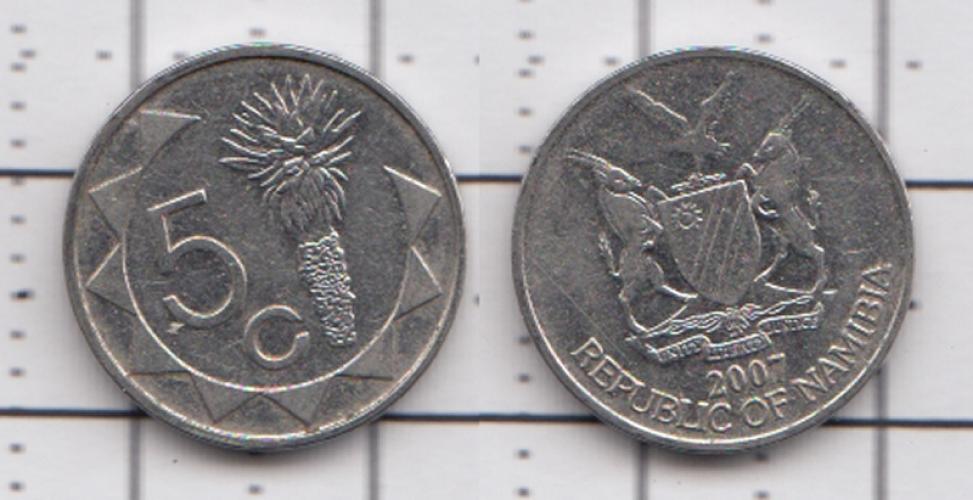 Намибия 5 центов  2007г.