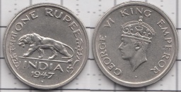 1 рупия 1947