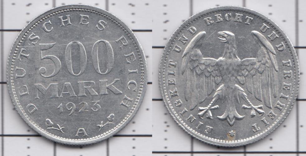 Германия 500 марок ББ 1923г.