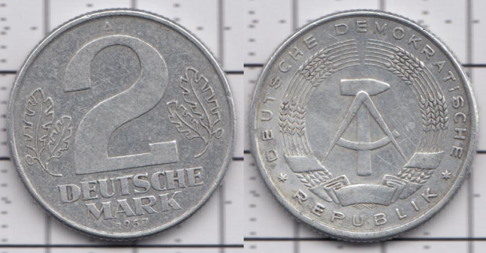 Германия 2 марки ББ 1957г.