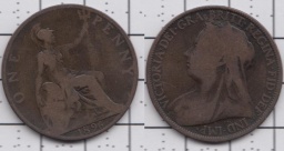 1 пенни 1896