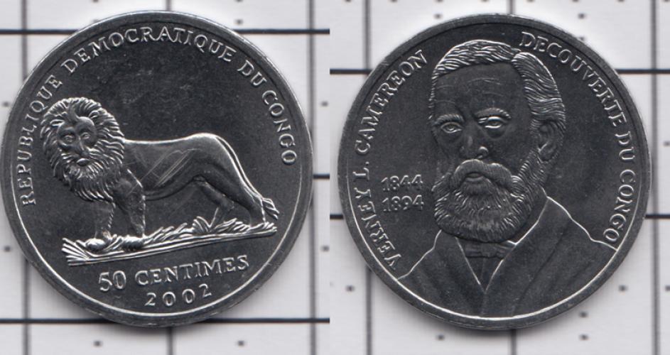 Конго 50 центов ББ 2002г.