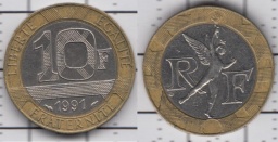 10 франков 1991