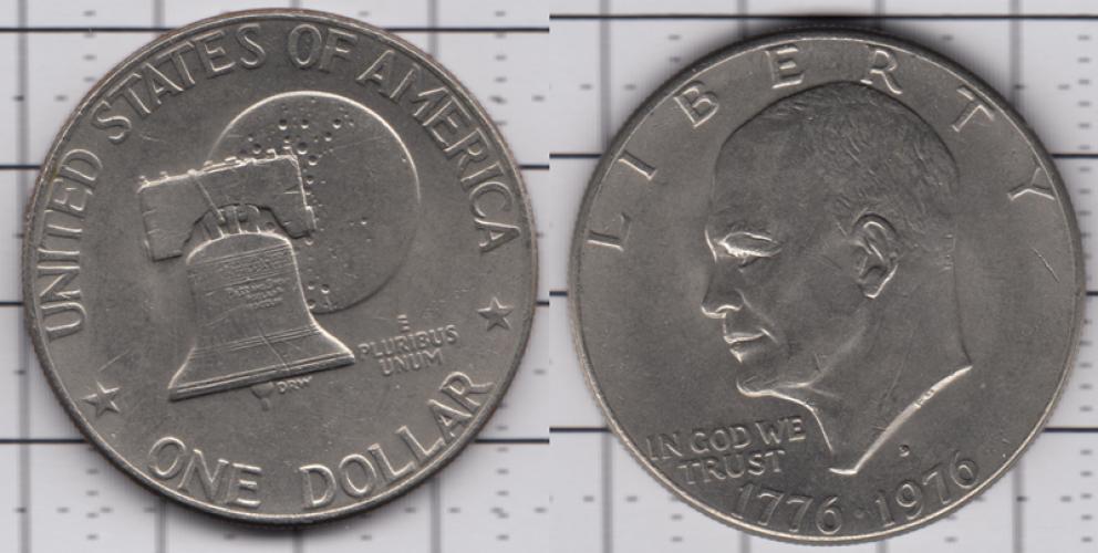 США 1 доллар ББ 1976г.