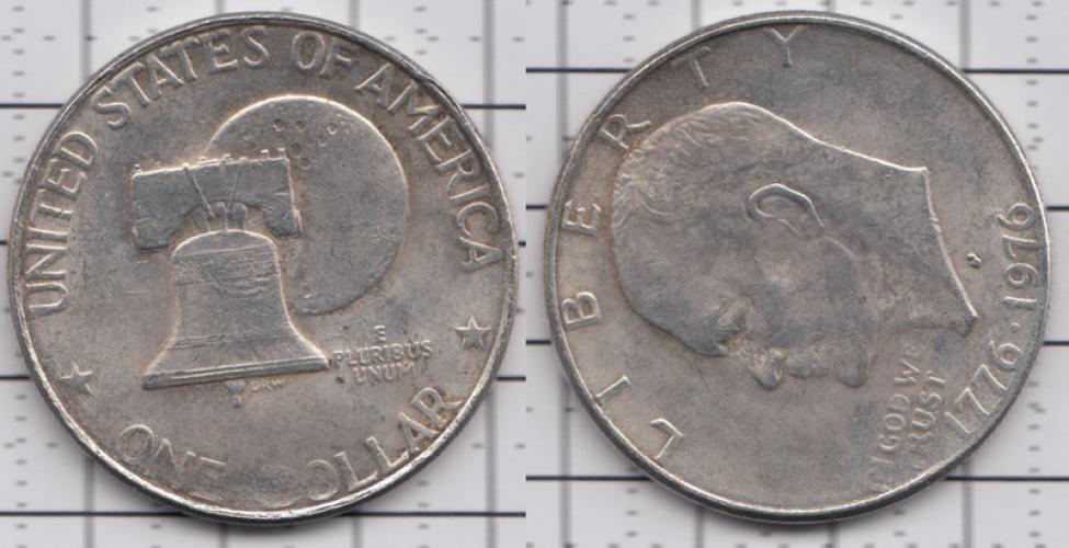 США 1 доллар ББ 1976г.