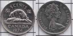 5 центов 1974