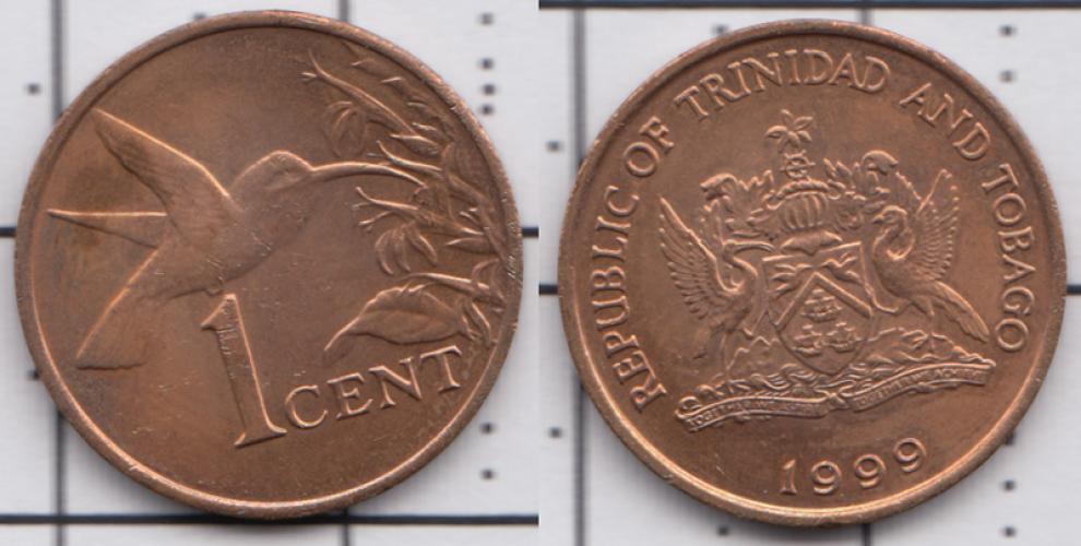 Тринидад и Тобаго 1 цент ББ 1999г.