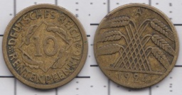 10 фенингов 1924