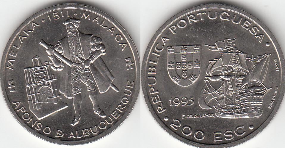 Португалия 200 эскудо ББ 1995г.