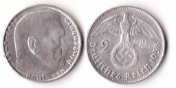 2 рейхсмарки 1938