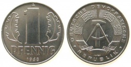 1 pfennig 1968