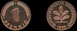 1 pfennig 1995