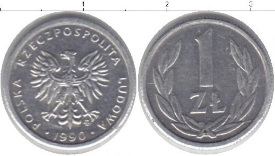 Польша 1 zt  1989г.