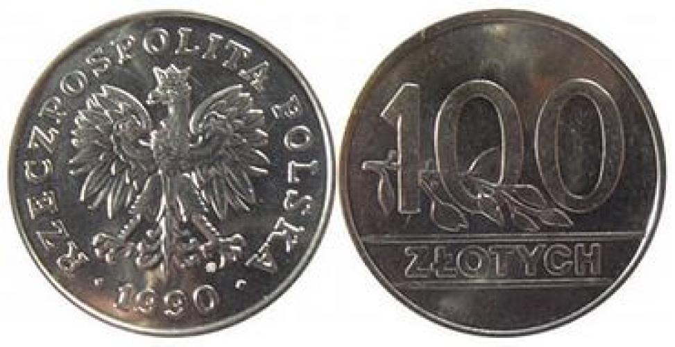 Польша 100 ZLOTYCH  1990г.