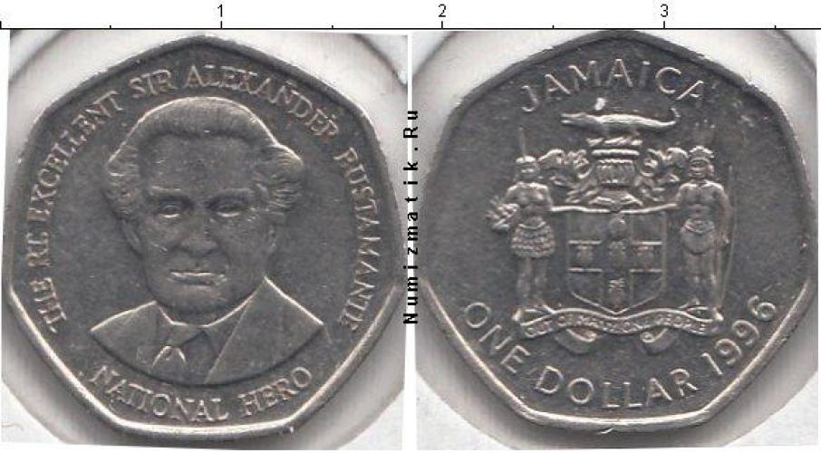 Ямайка ONE DOLLAR  2003г.
